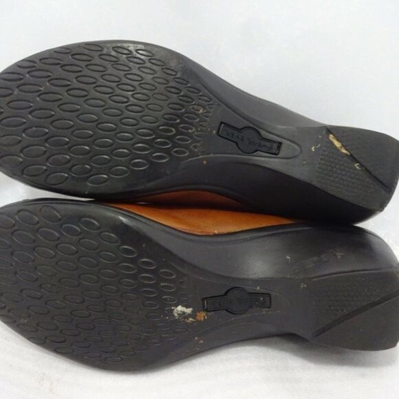 𝅺wear Ever Briana Womens Size 8.5 Brown Slip On Cushioned Designer Clog Shoes - Picture 5 of 7